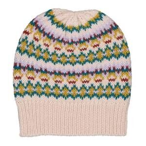 NEW HELLO SIMONE kids' pims hat in fair isle ecru